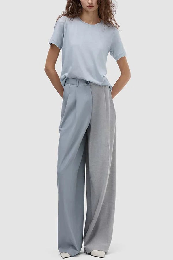 Work Style Lapel Long Sleeve Jacket and Button Belt Pocketed Slit Midi Skirt Set